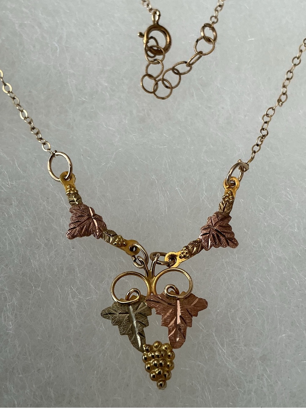 BESPOKE 10K BLACK HILLS GOLD Festoon Necklace